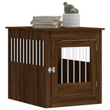 Dog Crate Furniture Brown Oak 64.5x80x71 cm Engineered Wood 838336