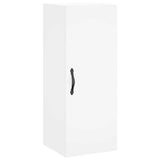Highboard White 34.5x34x180 cm Engineered Wood 3199009