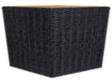 Garden Bistro Set Black and Brown 3095935