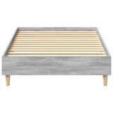 Bed Frame No Mattress Grey Sonoma 90x190 cm Single Engineered Wood 861089