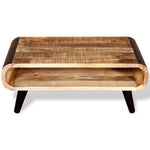 ZNTS Coffee Table Rough Mango Wood 90x55x39 cm 244008