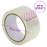 Packaging Tape 72 pcs Transparent 48 mm x 66 m 4012391