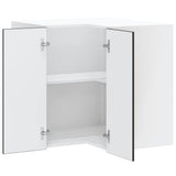 Kitchen Wall Corner Cabinet Lucca Black Engineered Wood 853858