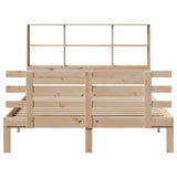 Bookcase Bed without Mattress 120x190 cm Small Double Solid Wood Pine 3322745