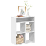 Book Cabinet White 66x31x80 cm Engineered Wood 860292