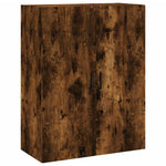 Highboard Smoked Oak 69.5x34x180 cm Engineered Wood 3198166