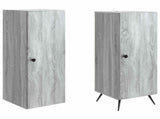 Cabinet Set 2 pcs Grey Sonoma Engineered Wood 3416877