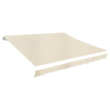 Awning Top Sunshade Canvas Cream 3 x 2.5 m 141013