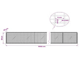 Gabion with 5 mm Wire and 5x2.5 cm Mesh 1050x20x50 cm 3463575