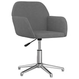 Swivel Office Chair Light Grey Fabric 344712