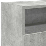 TV Cabinet with LED Lights Concrete Grey 120x30x50 cm 804305