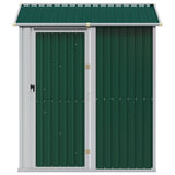 Garden Shed Green 192x152.5x237 cm Galvanised Steel 364529