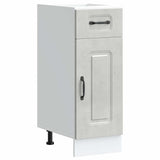 Kitchen Base Cabinet Kalmar Concrete Grey Engineered Wood 853461