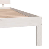 Bed Frame without Mattress White 180x200cm Super King Size 810511