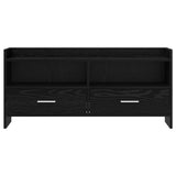 TV Cabinet 100 x 33 x 47 cm Black Oak Engineered Wood 8011156