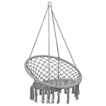 ZNTS Hammock Swing Chair 80 cm Grey 93157