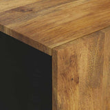 Sideboard with 2 Doors 90x33x75 cm Solid Wood Mango 352928