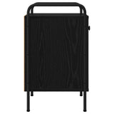 Bedside Cabinet Black Oak 35 x 36.5 x 61 cm Engineered Wood 8007647
