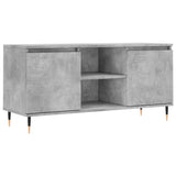 TV Cabinet Concrete Grey 104x35x50 cm Engineered Wood 827008