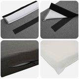 Upholstered Headboard Brown and Light Grey 200 cm 880048