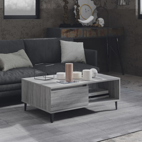Coffee Table Grey Sonoma 90x60x35 cm Engineered Wood 813174