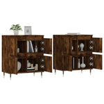 Sideboards 2 pcs Smoked Oak Engineered Wood 3190170