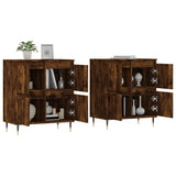 Sideboards 2 pcs Smoked Oak Engineered Wood 3190170