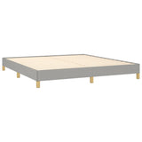 Bed Frame without Mattress Light Grey 180x200cm Super King Fabric 349836