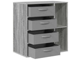 Sideboard with Drawer Grey Sonoma 60 x 33.5 x 84 cm 8000473