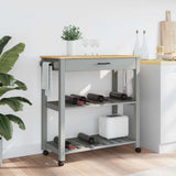 Kitchen Trolley MONZA 84x40x88.5 cm Solid Wood Pine 376101