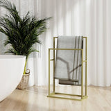 Freestanding Towel Rack Gold 48x24x78.5 cm Iron 343089