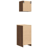 Garage Cabinets 2 pcs Brown Oak Engineered Wood 3328275
