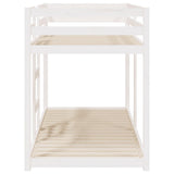 Bunk Bed without Mattress White 90x200 cm Solid Wood Pine 3206505