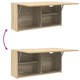 Bathroom Wall Cabinet Sonoma Oak 80x25x40 cm Engineered Wood 860087
