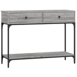 Console Table Grey Sonoma 100x34.5x75 cm Engineered Wood 833396