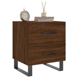 ZNTS Bedside Cabinet Brown Oak 40x35x47.5 cm Engineered Wood 827370