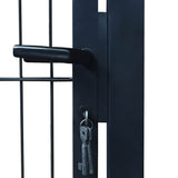 2D Fence Gate Anthracite Grey 100x160 cm 141744