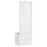 Garden Privacy Screen White 50 x 150 cm Cold-rolled steel 876449