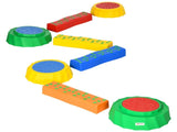 Eight-Piece Kids Stepping Stones, with Non-Slip Surface & Bottom, for Toddlers - Multicoloured T3398P348100