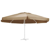 Replacement Fabric for Outdoor Parasol Taupe 610 cm 312549