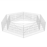 Hexagonal Gabion Raised Bed 200x173x40 cm 142536