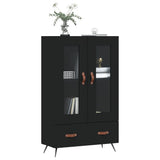 Highboard Black 69.5x31x115 cm Engineered Wood 828269