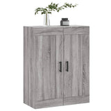 Wall Mounted Cabinet Grey Sonoma 69.5x34x90 cm Engineered Wood 830394