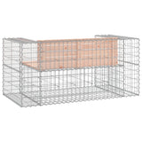 Garden Bench Douglas wood, Galvanised steel Solid douglas wood 834378