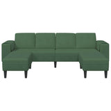 Fabric Sofa with Cushion Dark Green Corduroy fabric 3335136