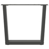 Coffee Table Legs V-Shape 2 pcs Anthracite 60x cm Steel 4012634
