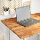 Desk Top Light Brown 100x80x2.5 cm Solid Wood Oak Rectangular 4009026