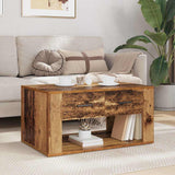 Coffee Table Old Wood 80 x 50 x 40 cm Engineered Wood 881129