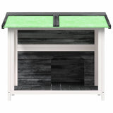 Dog Kennel Grey 96x87x80,5 cm Solid Wood Pine 172265