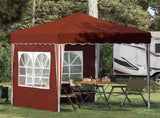 Pop-up Party Tent 195 x 195 x 245 cm Terracotta Oxford Fabric 42019732